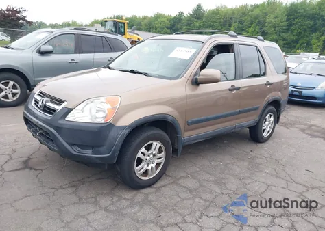 2002 Honda Cr-V Ex из США, поврежденный, VIN SHSRD78822U008869